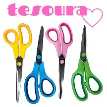 Tesoura com dentes de cera