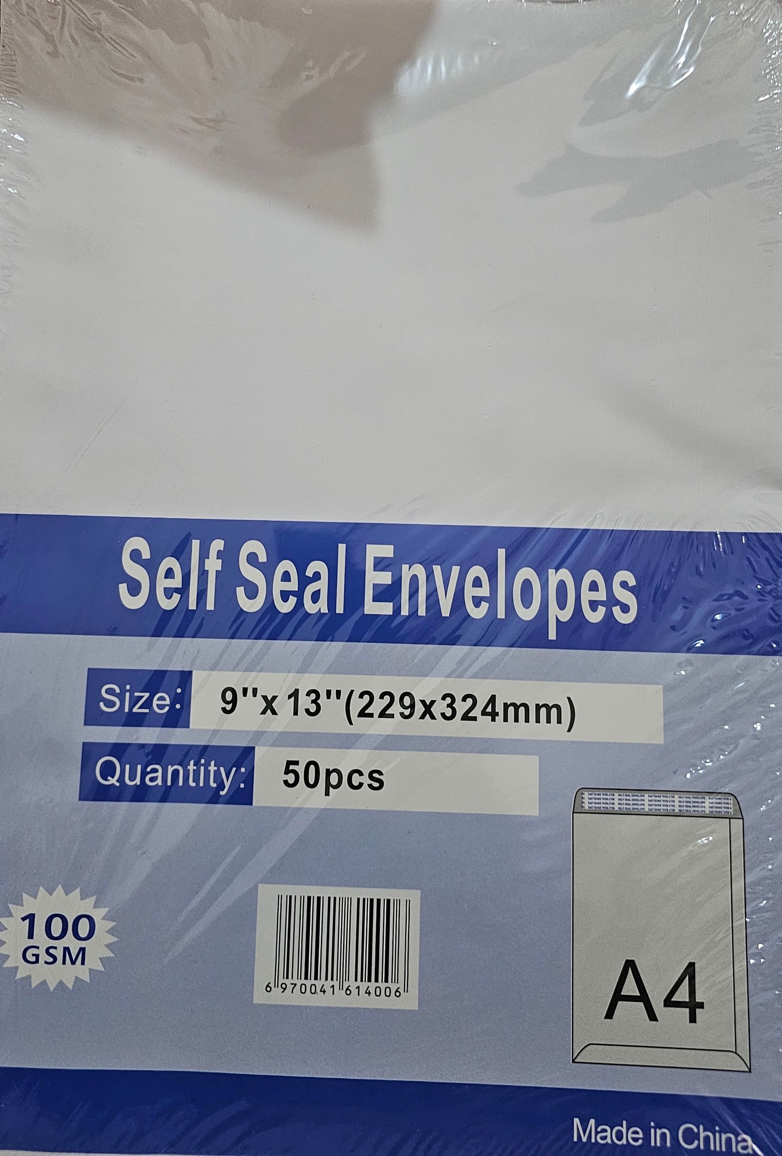 ENVELOPE SELF SEAL ,A4, BRANCO