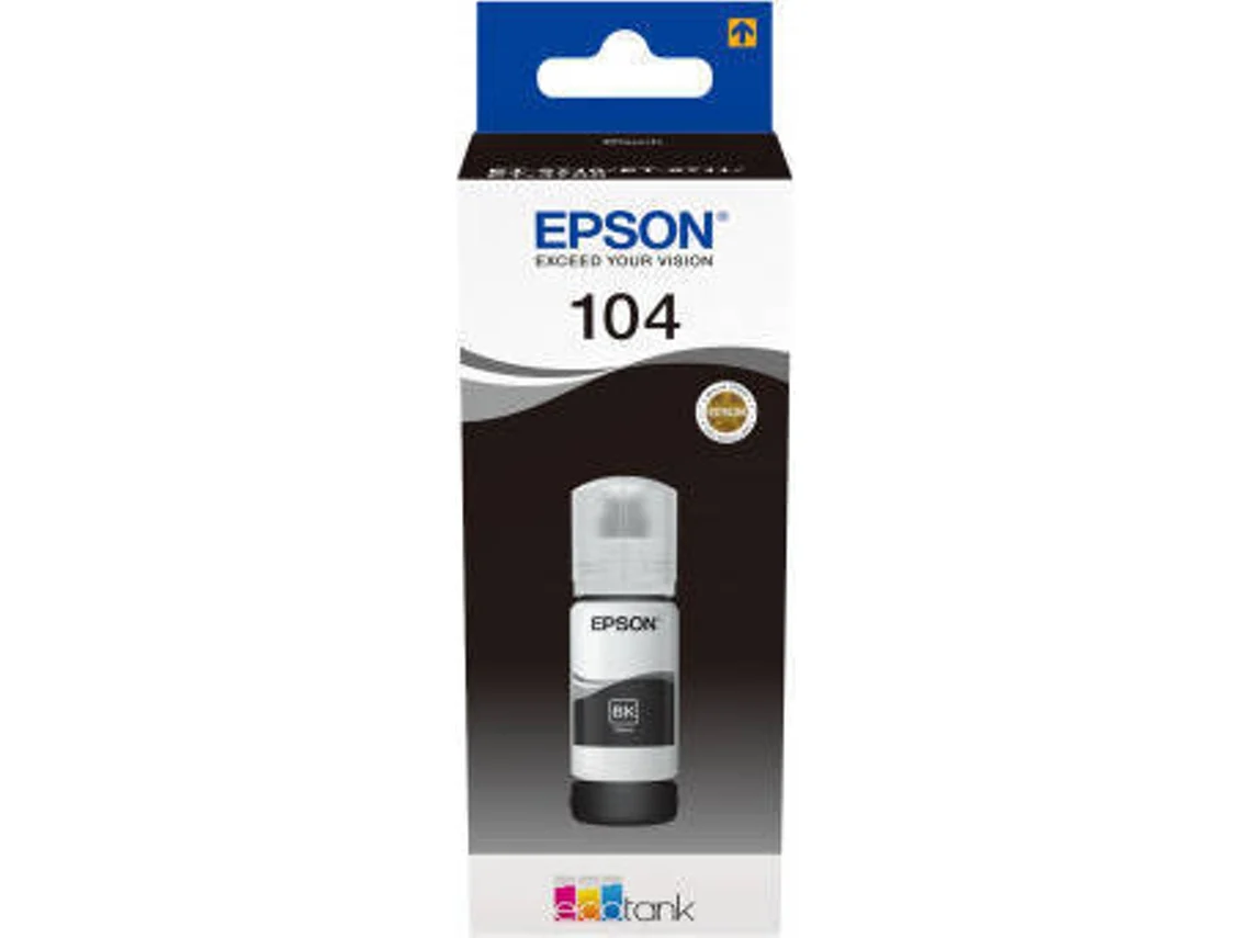 TINTEIRO ECO TANK 104, EPSON PRETO