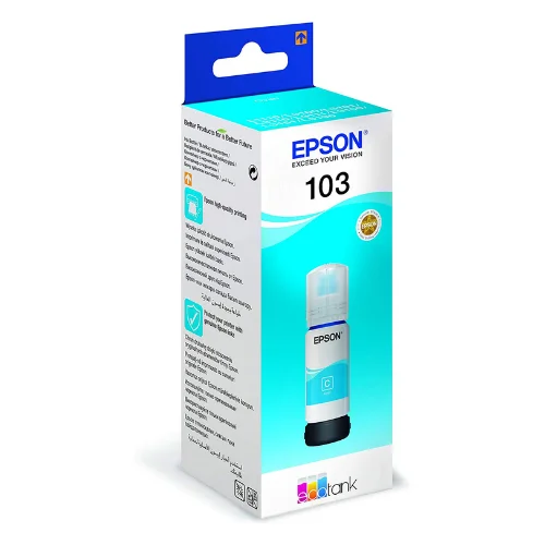 TINTEIRO ECO TANK 103, EPSON AZUL