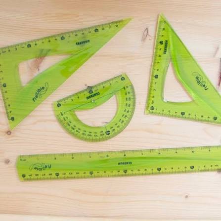 REGUA 30 CM COMBO SET