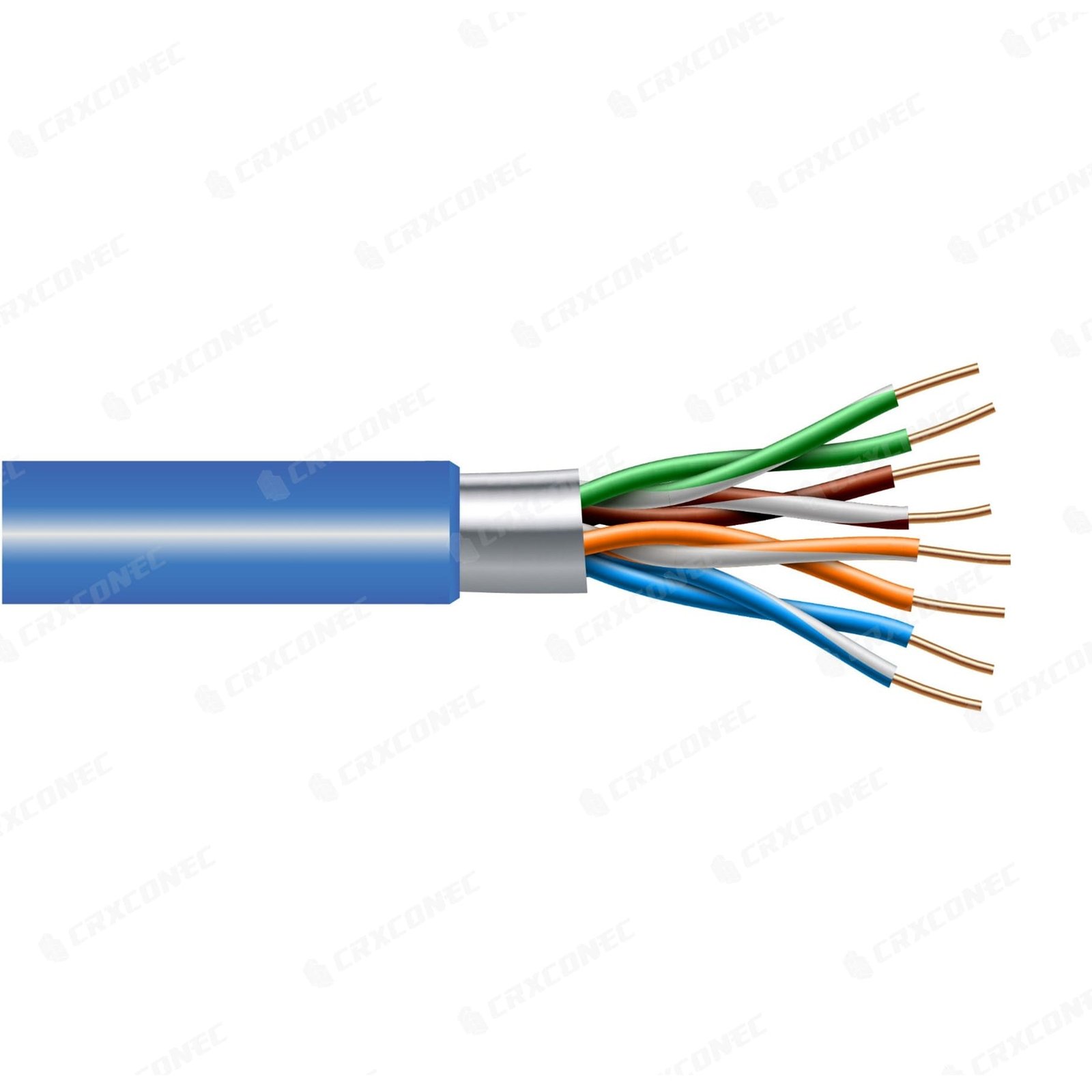 CABO DE REDE CAT6A FTP, AZUL